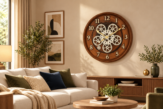 Vintage Gear Designer Clock